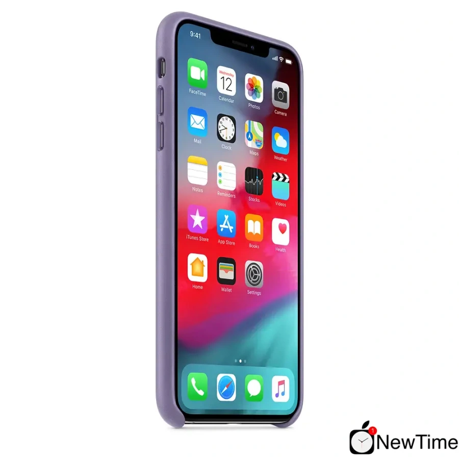 Чохол Apple iPhone XS Max Leather Case - Lilac (MVH02)